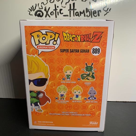 Funko Pop Super Saiyan Gohan#889 with Sunglasses Dragon Ball Z Funko Exclusive - Picture 3 of 6